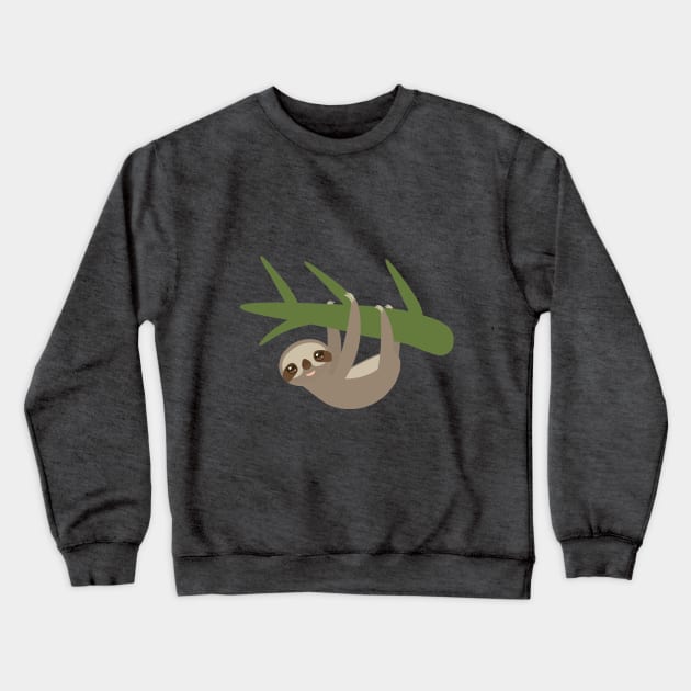 cute sloth Crewneck Sweatshirt by EkaterinaP